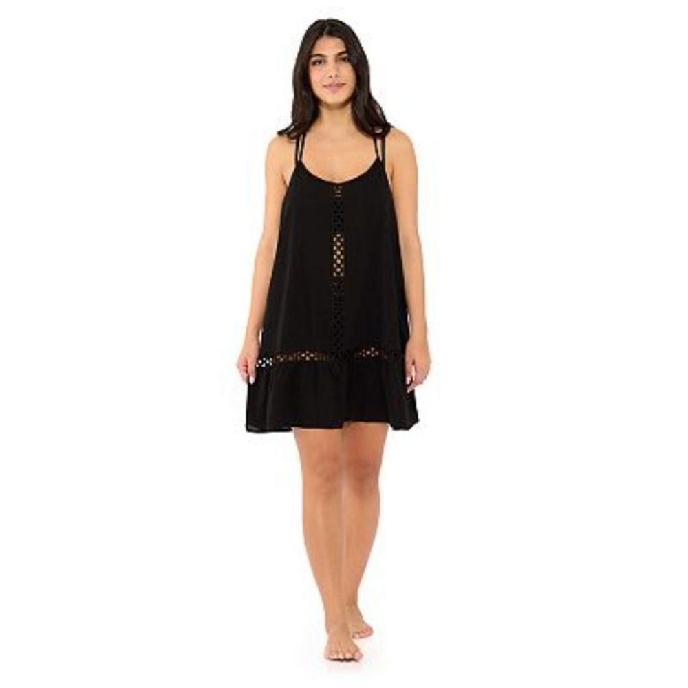 Women's Freshwater Eyelet-Trim Swim Cover-Up Dress